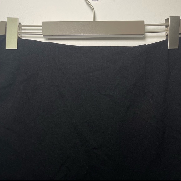 One5One Women’s Black Faux Leather Fringe Asymmetrical Bodycon Skirt in Size L - Picture 5 of 8